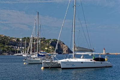 teuere Yachten vor Mallorca